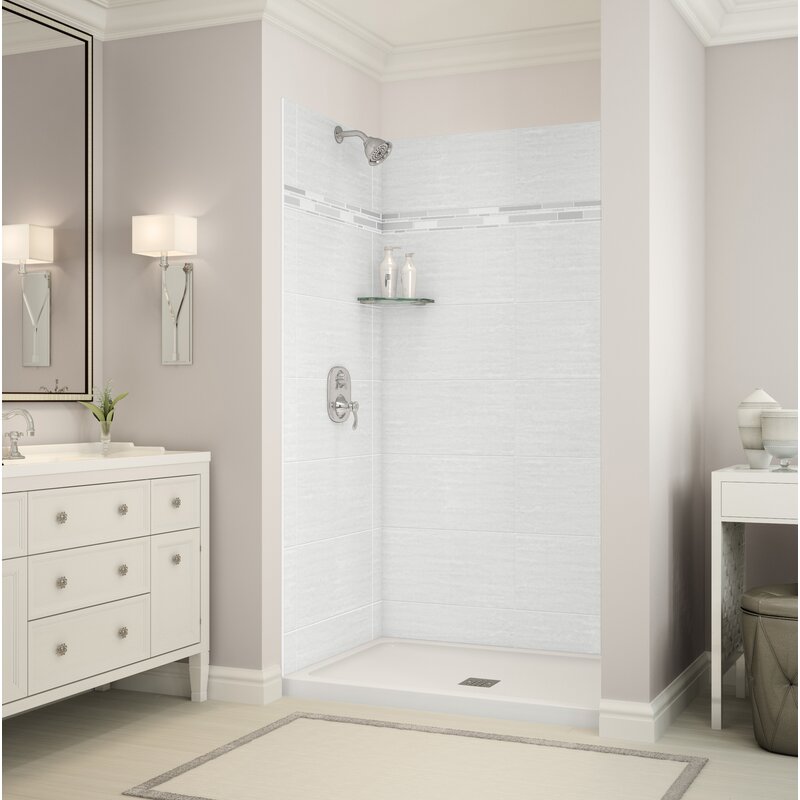 Maax Inc 48 W x 84 H Framed Rectangle Shower Stall and 